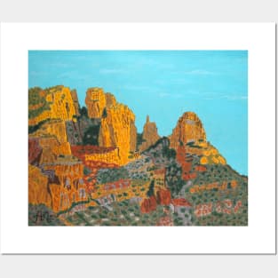 Finger Rock in Pima Canyon, Arizona Posters and Art